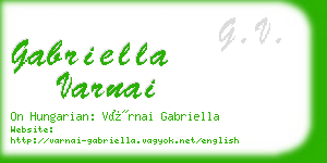 gabriella varnai business card